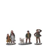 Village people set - l6,5xw3,5xh6cm