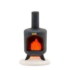 Chimney black battery operated - h7xd4,5cm