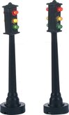 Traffic light 2 pieces battery operated - h9cm