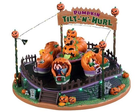 Pumpkin Tilt-N-Hurl, With 4.5V Adaptor Spooky Town