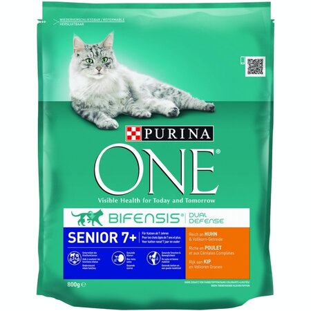 Purina One one senior kip 800gr - afbeelding 1