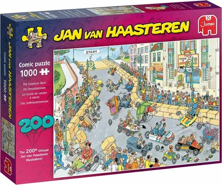 Puzzel Jan Van Haasteren De Zeepkistenrace 1000