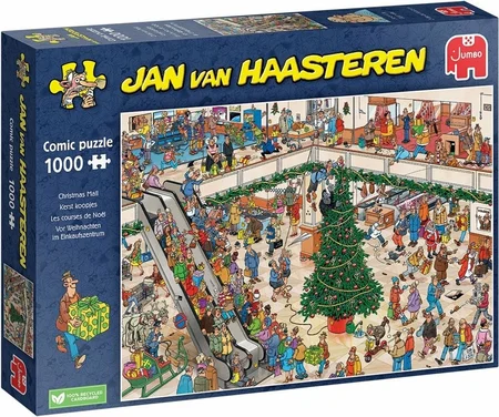 Puzzel Kerst Jan Van Haasteren Christmas Mall 1000