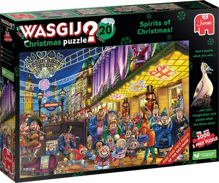 Puzzel Kerst Wasgij Gst Kerst 2X1000