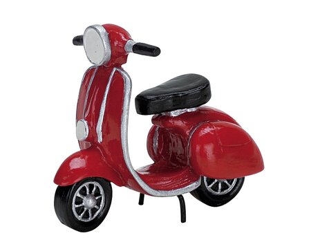 Red Moped - Lemax kerstfiguren