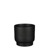 Riva cylinder pot rond zwart - h15xd17cm