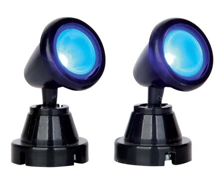 Round Spot Light, Blue, Set Of 2, B/O (4.5V) Lemax - afbeelding 2