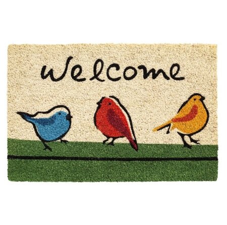 Deurmat Ruco prt Welcome Birds 40x60cm