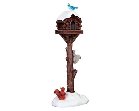 Rustic Birdhouse Raid - Lemax kerstfiguren