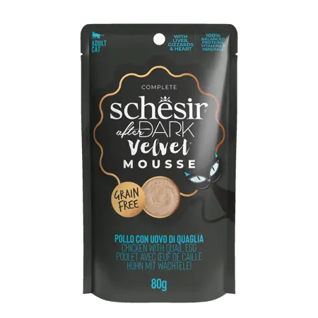 Schesir Ad Velvet Kat Kip&Ei 12X80 Gr *