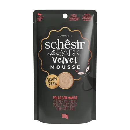 Schesir Ad Velvet Kat Kip&Rund 12X80 Gr *