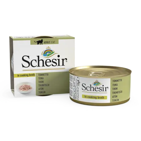 Schesir Cat Can Broth Tuna 70Gr