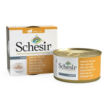 Schesir Cat Can Jelly Tuna&Aloe 85Gr