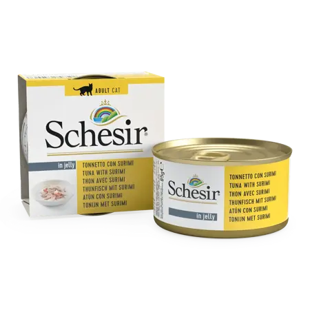 Schesir Cat Can Jelly Tuna&Surimi 85Gr