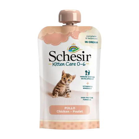 Schesir Kitten 0-6 Kip Cream 150Gr