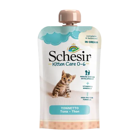 Schesir Kitten 0-6 Tonijn Cream 150Gr