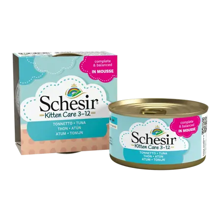 Schesir Kitten 3-12 Tonijn Mousse 85Gr