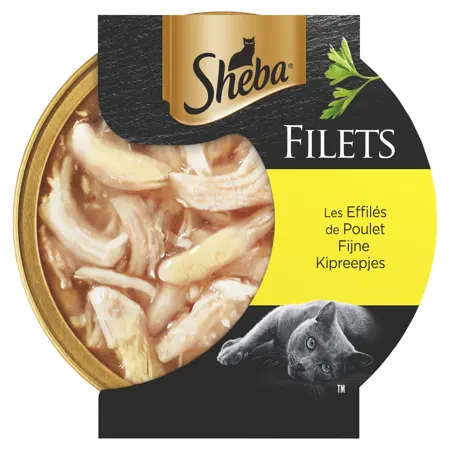 Sheba Filets Stukjes Kipfilet In Saus 60Gr