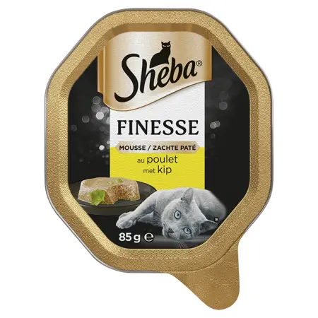 Sheba Finesse Mousse Kip Alu 85Gr