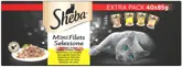 Sheba Mini Filets Pouch Saus Gevogelte Selectie Mp 40X85Gr