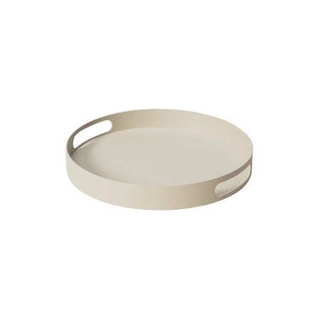 Siësta dienblad rond D42 cm beige