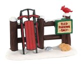 Sled Parking Only - Lemax kerstfiguren