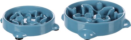 Slow Feeder Beno Blauw M 800Ml 21,5X21,5X4,5Cm - afbeelding 2