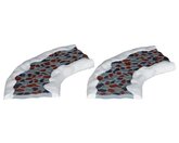 Stone Road - Curved, Set Of 2 - Lemax kerstfiguren