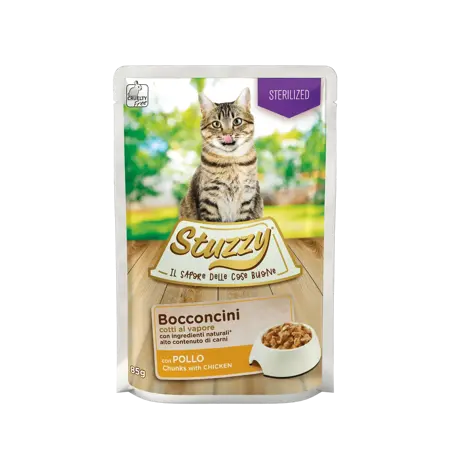 Stuzzy Cat Chunks Sterized Chicken 85Gr