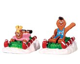 Sweet Sledding, Set Of 2 - Lemax kerstfiguren