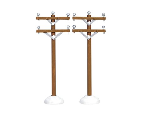 Telephone Poles, Set Of 2 - Lemax kerstfiguren