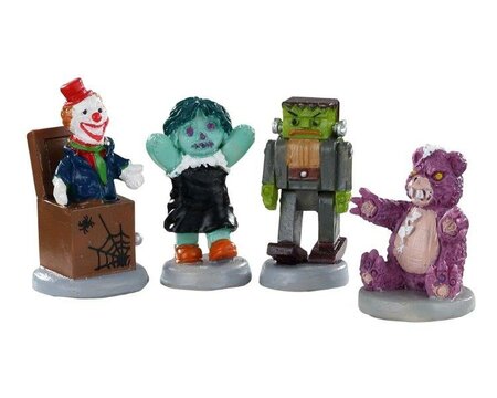 Terrible Toys, Set Of 4 Spooky Town