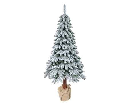 Tora fir snowy op stam - 716 tips - D 120 x H 240 cm - afbeelding 1