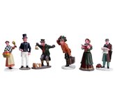 Townsfolk Figurines, Set Of 6 - Lemax kerstfiguren