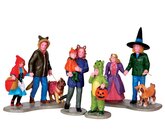 Trick Or Treating Fun, Set Of 4 Spooky Town