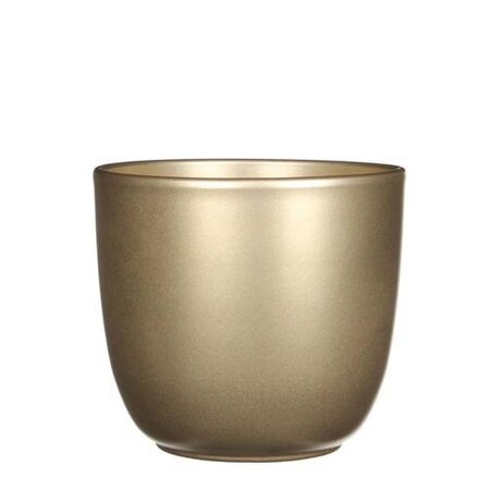 Tusca pot rond goud - h16xd17cm