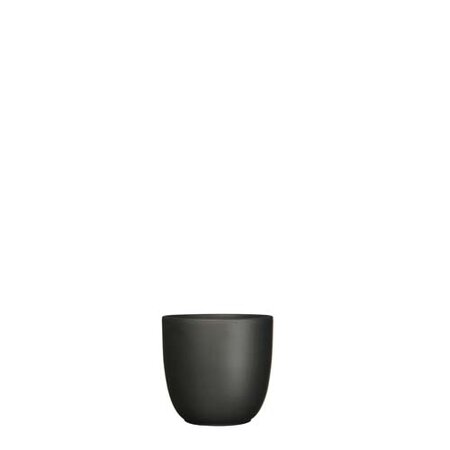 Tusca pot rond zwart mat - h9xd10cm