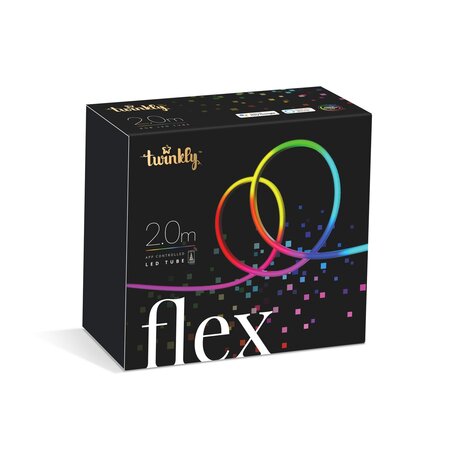 Twinkly flex 200L RGB - 3m - 2m lead black - afbeelding 1