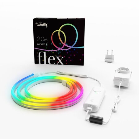 Twinkly flex 200L RGB - 3m - 2m lead black - afbeelding 2