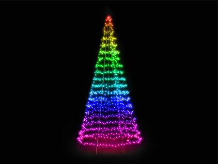 Twinkly light tree 1000L RGB/white - H6m - 2,5m lead black - excl. Pole - afbeelding 3