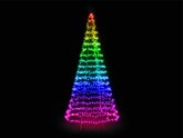 Twinkly light tree 1000L RGB/white - H6m - 2,5m lead black - excl. Pole - afbeelding 3