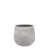 Victor pot rond grijs - h24xd25cm