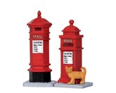 Victorian Mailboxes, Set Of 2 - Lemax kerstfiguren