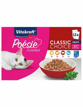 Vitakraft Poésie Classique, Classic Choice, saus, 12x85g