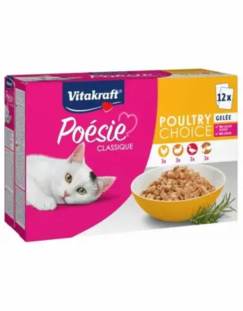 Vitakraft Poésie Classique, Poultry Choice, gelei, 12x85g