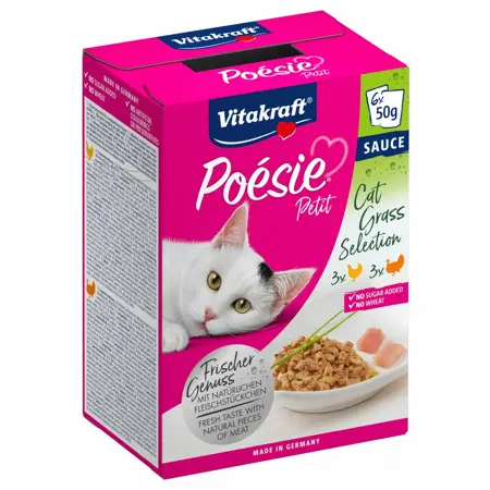 Vitakraft Poésie Petit Cat Grass Selection 6x50g