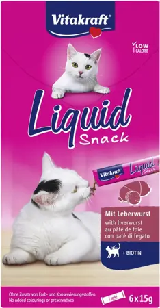 Vitakraft VIT.CAT-LIQUID SNACK WORST 6 STUKS