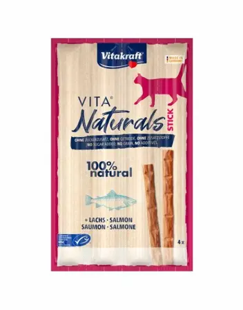 Vitakraft Vita Naturals Cat Stick Zalm 4x