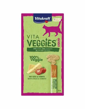 Vitakraft Vita Veggies® Liquid kaas & tomaat 6x15g