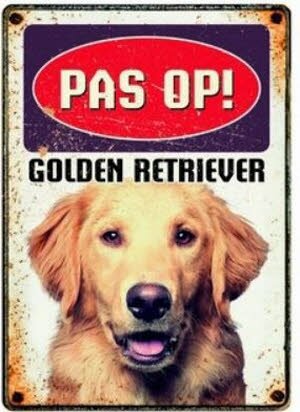 Waakbord Golden Retriever